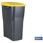 Poubelle jaune pour le recyclage des plastiques et des emballages (15 l) cofan 41003400
