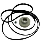 Ensemble courroie 1965h6 + poulie (reducteur) (55784 - 46757) (57x0545, 57x2507) sche - linge brandt ...