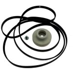 Ensemble courroie 1965h6 + poulie (reducteur) (55784 - 46735) (57x0545, 57x2507) s�che - linge brandt ...