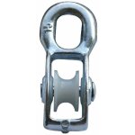 Poulie acier avec galet nylon pour c�ble 5mm universelle charge 150kg guide mobile coinceur descendeur ...