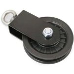 Poulies de c�ble silencieuses de 90 mm en nylon, roue de traction � 360 degr�s, fixation pour syst�me ...