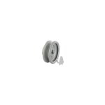 Poulie clavetée à gorge trapézoïdale en acier. ø: ext:63, 50mm, ø: int:12, 70mm. Poulie clavetée à gorge trapézoïdale en acier. ø: ext:63, 50mm, ø: int:12, 70mm.
