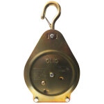 Poulie clic crochet avec linguet de s�curit� c. m. u (max. ) : 100 kg pour cordage d. 20 � 26 mm - d ...