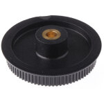 Poulie pour courroie crant�e en laiton, pc renforc� de fibre de verre 80 dents , pas de 2mm, al�sage ...