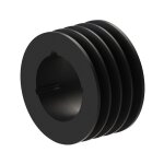 Poulie courroie trapezoidale en fonte 4 dents , alsage 48mm ( prix pour 1 )