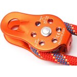 Poulie d'escalade, poulie d'escalade 26kn en alliage d'aluminium robuste, bloc de poulie � corde pivotante ...