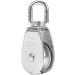 Poulie pivotante � une roue en acier inoxydable 304 m50, chargement 400 kg - argent