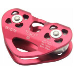 Poulie tandem poulie d'escalade ext�rieure double axe de levage et de transport � haute altitude c�ble ...