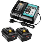 Powerwings - pack de 3) 2x batterie de remplacement 18v 5, 0ah pour makita pour outil �lectrique, batterie ...
