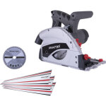 Practixx - scie circulaire plongeante px - ts - 55 avec rail de guidage 150 cm (3x 50cm) - 1200 w - profondeur ...