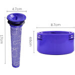 Pr� - filtre et filtre dyson de rechange hepa compatible pour aspirateurs dyson v7, v8 + brosse de nettoyage ...