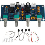 Pr�ampli double canal r�glage graves - m�diums - aigus carte contr�le son volume double c?ur ne5532 pour ...