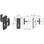 Prefer - plaque et poign�e pour porte basculante pre0433. e700