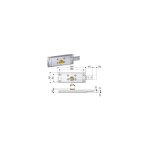 Prefer - serrure de volet lat�ral � cylindre fixe � double embout - droite (8632. 401)