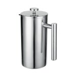 Presse fran�aise en acier inoxydable 1 litre (5 tasses) cafeti�re thermos double paroi isol�e presse ...
