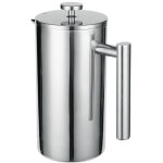 Presse fran�aise en acier inoxydable 1 litre (5 tasses) cafeti�re thermos double paroi isol�e presse ...