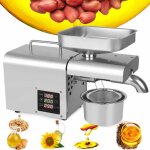 Presse � huile automatique commerciale, extracteur d'huile, presse � huile �lectrique en acier inoxydable, ...