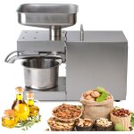 Presse � huile �lectrique en acier inoxydable machine � moudre l'huile v�g�tale presse � huile