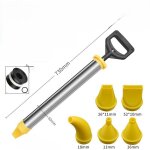 Presse � mortier 5 en 1 en acier inoxydable. pulv�risateur de b�ton pour le remplissage des fissures. ...