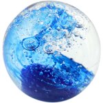 Origen - presse papiers en verre bulle bleue