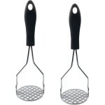 Presse - pur�e 2 pi�ces, presse - pur�e manuel professionnel robuste, presse - pur�e antid�rapant argent ...