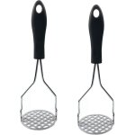 Presse - pur�e 2 pi�ces, presse - pur�e manuel professionnel robuste, presse - pur�e antid�rapant argent ...