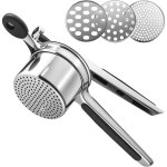 Presse - pur�e professionnel avec �plucheur � l�gumes, robuste en acier inoxydable, avec 3 filtres interchange ...