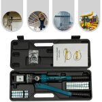 Presse � sertir hydraulique professionnelle, pince � sertir, pour cosses de c�bles, 16 tonnes