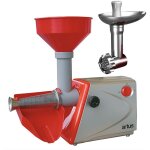 Presse - tomate + hachoir a' viande artus c25 presse tomate hp 0. 3 avec filtre en acier inoxydable entonnoir ...