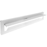 Clapet de bo�te aux lettres. fente � lettres pour portes et cl�tures en acier blanc 364 x 71 mm - primematik ...