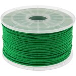 Corde tresse  fils multiples pp 100 m x 3 mm vert - primematik