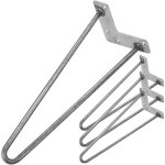 Primematik - pieds pour table et meuble style vintage pieds en acier 2 ples 41 cm 4 - pack