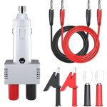 Prise allume - cigare male vers double prise banane femelle 4 mm adaptateur de chargeur de voiture 12 ...