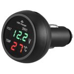 Prise allume - cigare de voiture avec port usb 12 v �tanche voltm�tre thermom�tre pour v�hicules 12 v ...