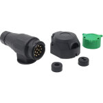 Prise remorque 13 broches male �tanche, 12v prise attelage 13 broches connecteur prise de remorque male ...
