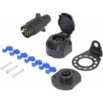 Prise remorque & prise 7 broches et kit support de montage m�tal, 12v �tanche prise remorque male femelle, ...