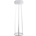 Privatefloor - lampadaire - lampe de salon avec boutons en cristal - savoni transparent