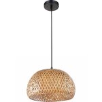 Privatefloor ? lampe suspendue en bambou 30cm ? style boho bali ? c�ble r�glable ? pour ambiance boh�me ...