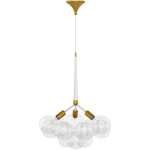 Lampe de plafond avec des boules en verre - lampe suspendue design - glaub blanc Lampe de plafond avec des boules en verre - lampe suspendue design - glaub blanc