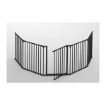 Nordlinger - pro pare feu pliable avec portillon - protection feu cheminee et poele
