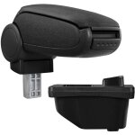 [pro. tec] accoudoir central pour peugeot 308 i - avec compartiment - rembourr - textile - noir