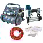 Prodif - compresseur silencieux 6l 0, 75cv sil6jpro + cloueur pneumatique af506 makita + tuyau renforcé ... Prodif - compresseur silencieux 6l 0, 75cv sil6jpro + cloueur pneumatique af506 makita + tuyau renforcé ...