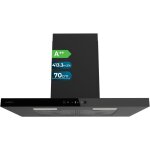 [produit d'occasion] hotte pyramidale bolero flux pm 906500 inox a de 90 cm de large, finition inox, ...