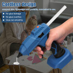 Professional cordless hot melt glue machine portable home crafts diy repair tool kit with glue stick ...