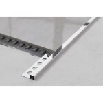 Ilcom - profil d�coratif qs en acier inoxydable pour carrelage 1. 2cm x 270cm - argent brillant