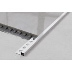 Profil� u de connexion rectifi� en acier inoxydable pour carrelage 2cm x 270cm - or brillant