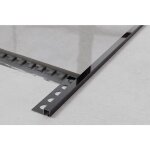 Profil d�coratif qs en acier inoxydable pour carrelage 1cm x 270cm - noir brillant