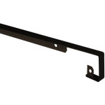 Profil de finition noir en aluminium pour plan de travail - fixation silicone et decoupe facile