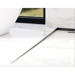 Profil lkl dalles de douche inclin�es � gauche - noir mat - 1000 x 11 mm