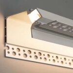 Profil� aluminium encastrable 2m pour faux plafond �clairage indirect - silumen
